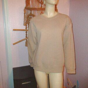Parachute Organic Cotton Sweatshirt Women's Size M Soft Fleece Pullover Fawn